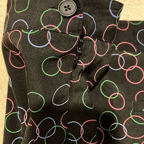 EP Pro Tech Women's Golf Skort Size 6 Black With Circle Design Side Zip … - Picture 6 of 7